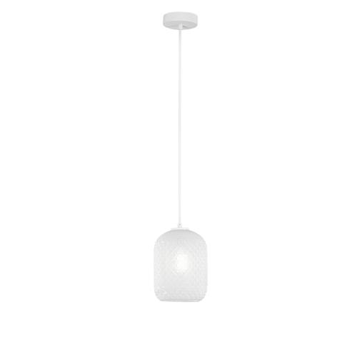 SOSPENSIONE ASHFORD OVALE BIANCA 1XE27 1
