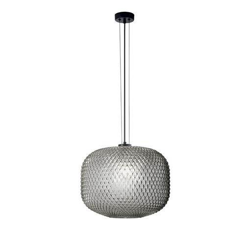 SOSPENSIONE ASHFORD SFERICA FUME' 1XE27