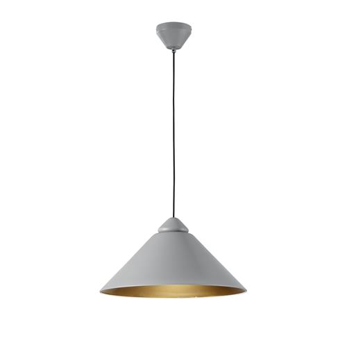 SOSPENSIONE BIGBANG GRIGIA/ORO 1XE27 49X