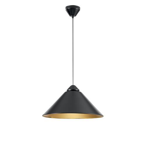 SOSPENSIONE BIGBANG NERA/ORO 1XE27 49X25