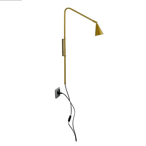 APPLIQUE ENEA ORO 1XGU10 37,7X9X69,5CM