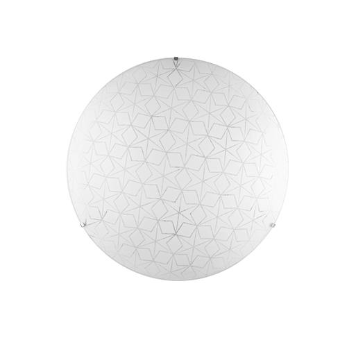 PLAFONIERA ESAGRAM BIANCA 3XE27 40X40X10
