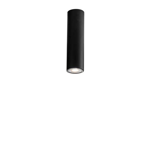 PLAFONIERA FLUKE TONDA NERA 1XGU10 5,5X5