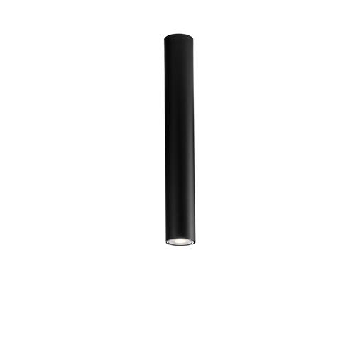 PLAFONIERA FLUKE TONDA NERA 1XGU10 5,5X5