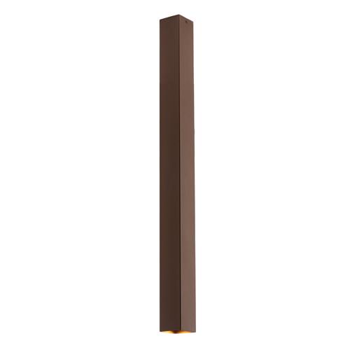 PLAFONIERA FLUKE QUADRATA CORTEN 1XGU10