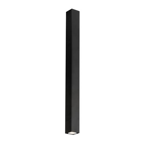 PLAFONIERA FLUKE QUADRATA NERA 1XGU10 6X