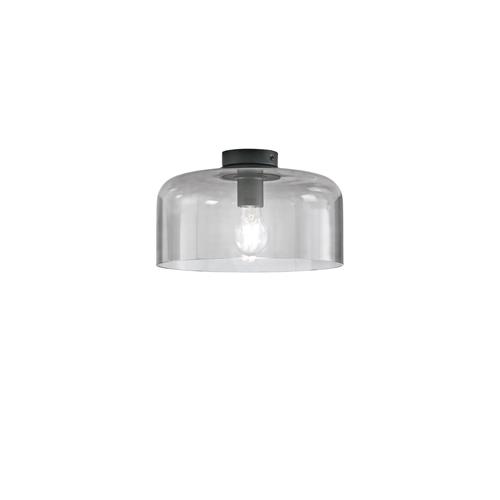 PLAFONIERA GIBUS FUME' 1XE27 30X30X23CM