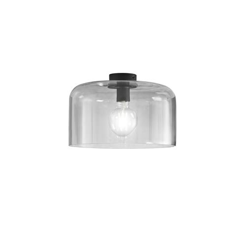 PLAFONIERA GIBUS FUME' 1XE27 35X35X23CM