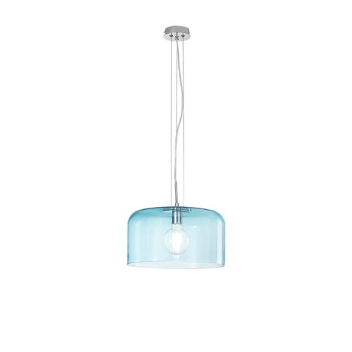 SOSPENSIONE GIBUS TURCHESE 1XE27 35X35X1