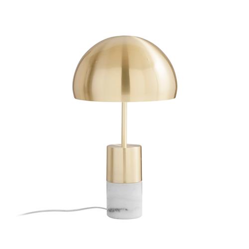 LAMPADA DA TAVOLO IGEA ORO CON MARMO 2XE