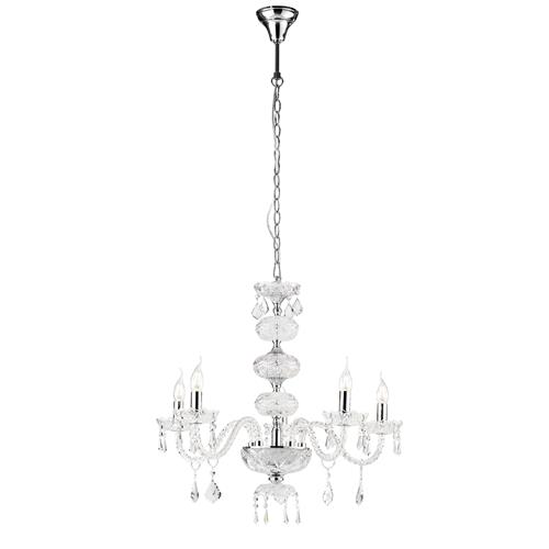 LAMPADARIO INCANTO CROMO 5XE14 69X154CM