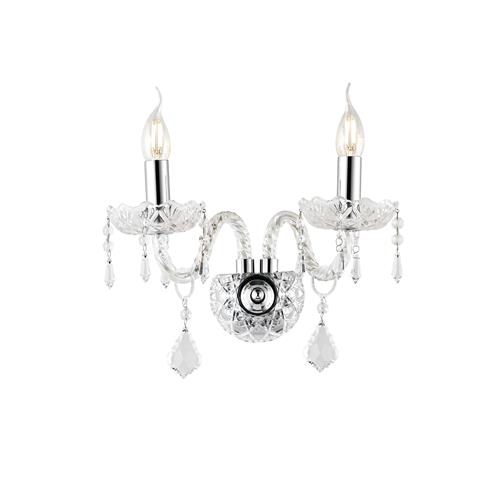 APPLIQUE INCANTO CROMO 2XE14 40X18X34CM