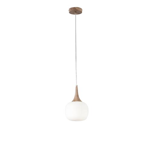 SOSPENSIONE JAIPUR BIANCA/LEGNO 1XE14 17