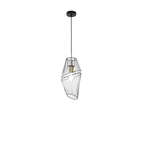SOSPENSIONE KIKO NERA/ORO 1XE27 20X20X15