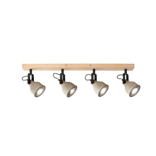 APPLIQUE KISA GRIGIA/LEGNO 4XGU10 70X8X1