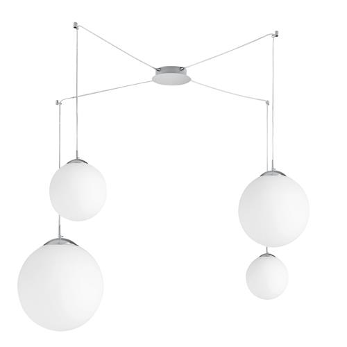 SOSPENSIONE CITY BIANCA 4XE27 250CM