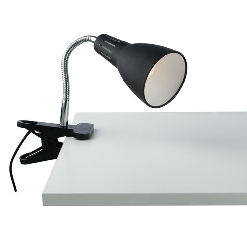 LAMPADA LOGIKO NERA CON PINZA 1XE14 11,5