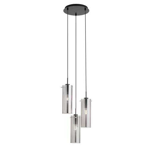 SOSPENSIONE MAGIC NERA/FUME' 3XE27 27,3X