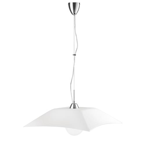 SOSPENSIONE OSIRIDE BIANCA 1XE27 50X50X1