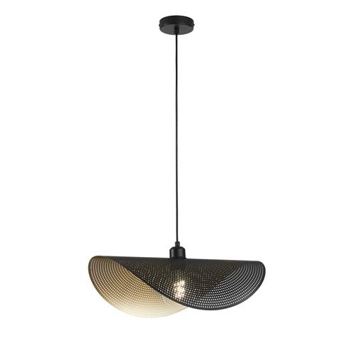 SOSPENSIONE RHEI-DOT NERA/ORO 1XE27 50X3