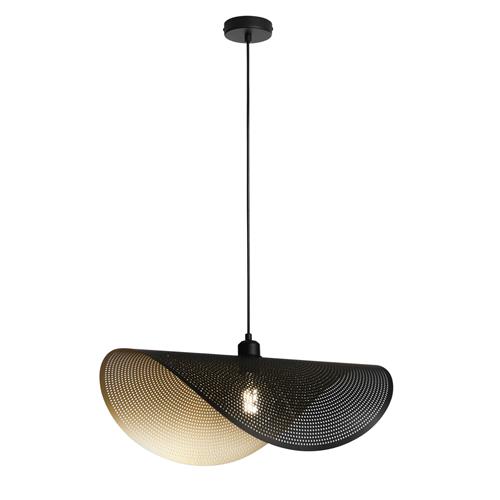 SOSPENSIONE RHEI-DOT NERA/ORO 1XE27 60X3