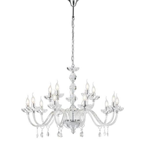 LAMPADARIO RIFLESSO CROMO 15XE14 94X140C