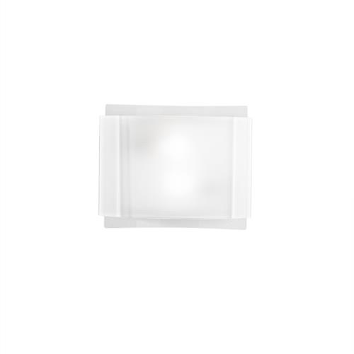 PLAFONIERA RIGHE BIANCA 2XE27 35X8X28CM