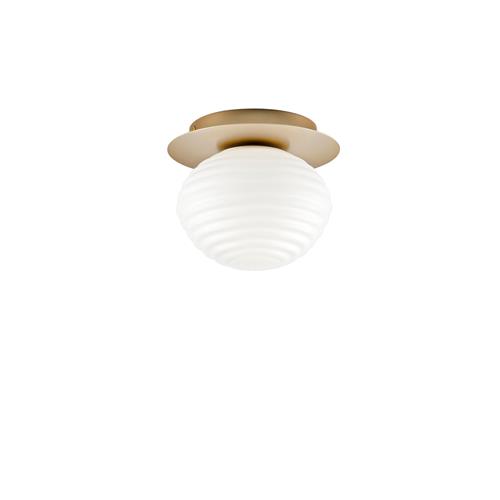 PLAFONIERA RIPPLE ORO 1XE27 20X20X17CM