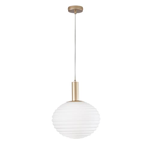 SOSPENSIONE RIPPLE ORO 1XE27 32X32X150CM
