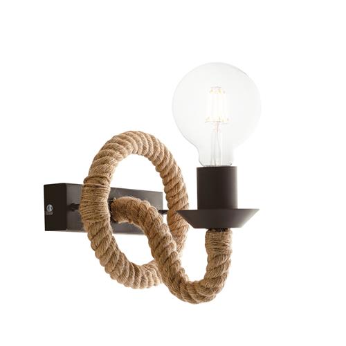APPLIQUE ROPE CANAPA 1XE27 16,7X8,7X12,9