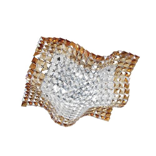 PLAFONIERA RUMBA TRASPARENTI/AMBRA 4XG9