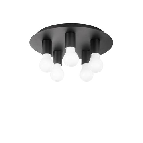 PLAFONIERA STRIKE NERA 5XE27 35X35X86CM