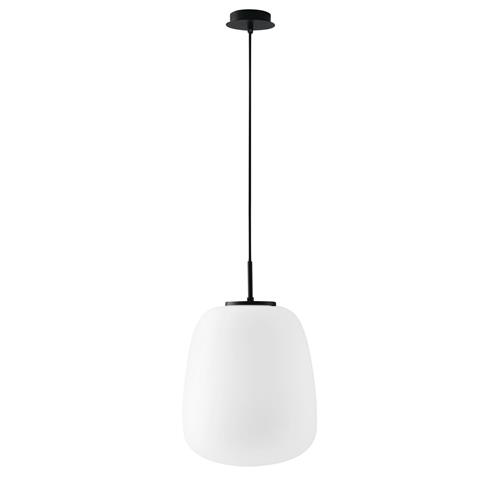 SOSPENSIONE TOLOMEO OVALE BIANCA OPALE 1