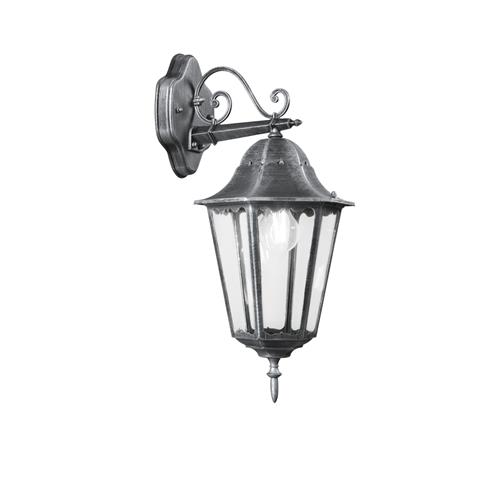APPLIQUE DOWN FIRENZE NERA/SILVER 1XE27