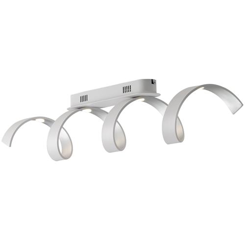 PLAFONIERA LED HELIX BIANCA E ARGENTO 20