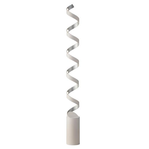 PIANTANA LED HELIX BIANCA E ARGENTO 30W