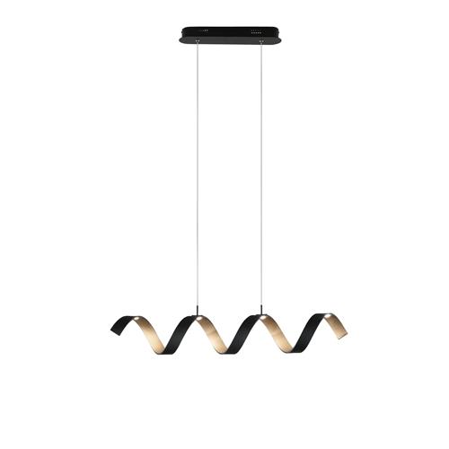 SOSPENSIONE LED HELIX NERA E ORO 20W 168
