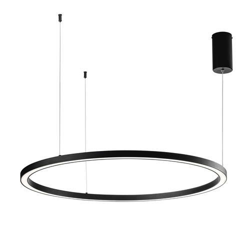 SOSPENSIONE LED HOOP NERA 60W 9000LM CCT
