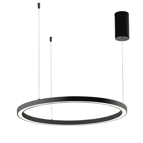 SOSPENSIONE LED HOOP NERA 40W 6000LM CCT