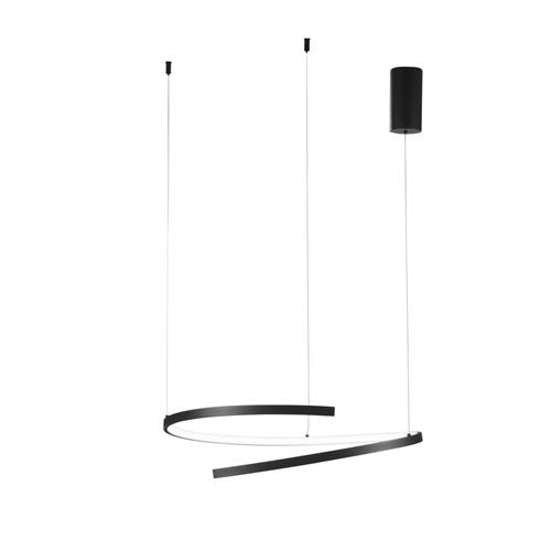 SOSPENSIONE LED MOMA NERA 38W 6090LM CCT