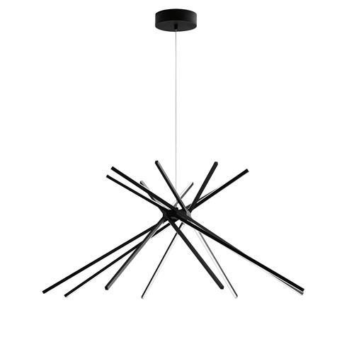 SOSPENSIONE LED SHANGHAI NERA 56W 6560LM