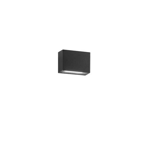 APPLIQUE BIEMISSIONE LED AGERA NERA 2X3W