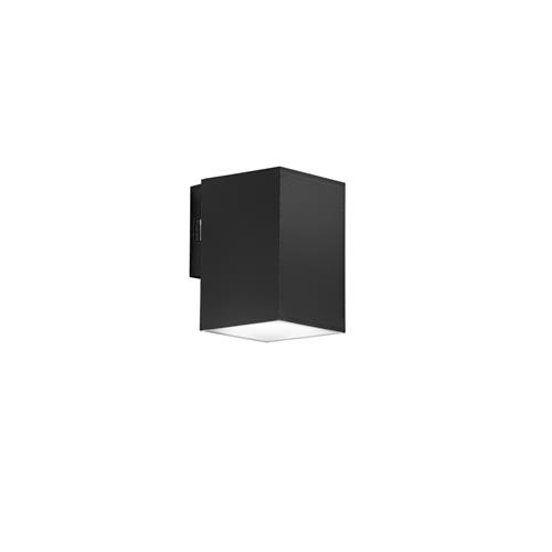 APPLIQUE LED POLO NERA QUADRATA 8W 980LM