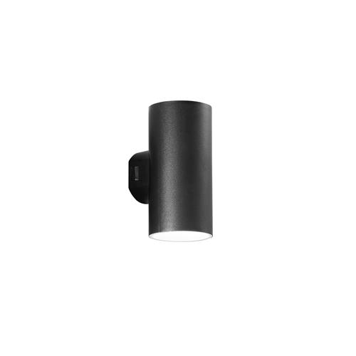 APPLIQUE BIEMISSIONE LED POLO NERA TONDA