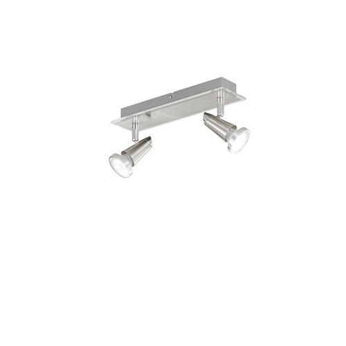 SPOT LED MIAMI CROMO/NICKEL 2XGU10 LED 5