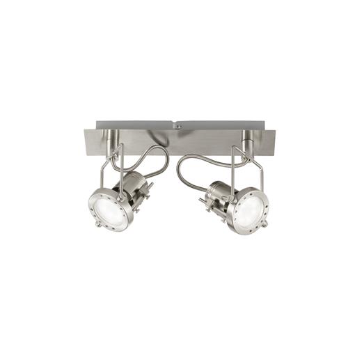 SPOT LED TECHNO NICKEL 2XGU10 LED 5W 400