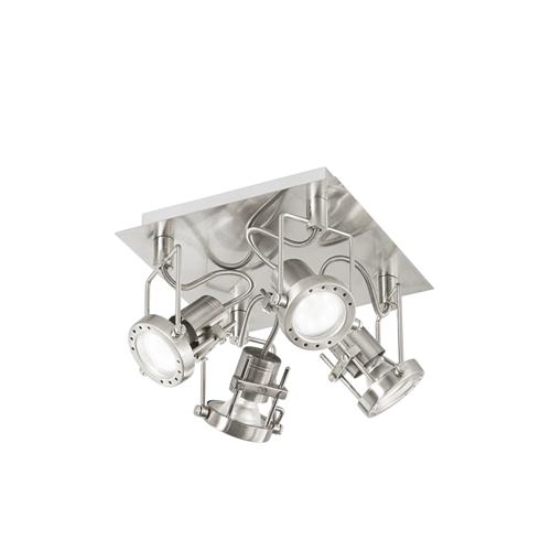 SPOT LED TECHNO NICKEL 4XGU10 LED 5W 400