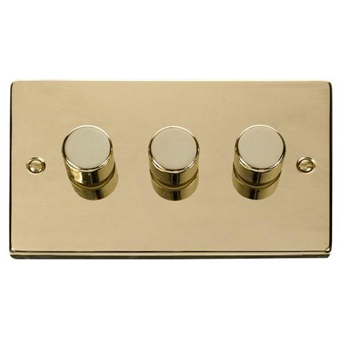 VP BRASS 3GANG 2WAY