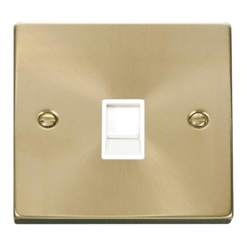 VPSBRASS RJ11 WHITE