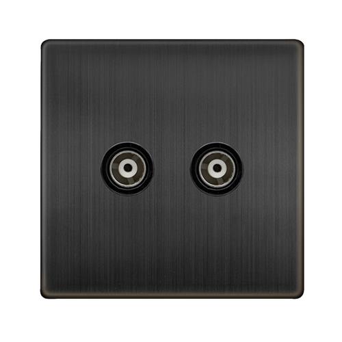 2G ISO COAX BZ BK